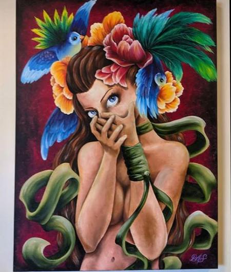 Art Galleries - Bonnie Seeley Tropical Lady - 140202
